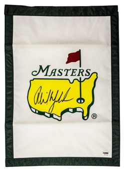 Phil Mickelson Signed Masters Golf Flag (PSA/DNA)